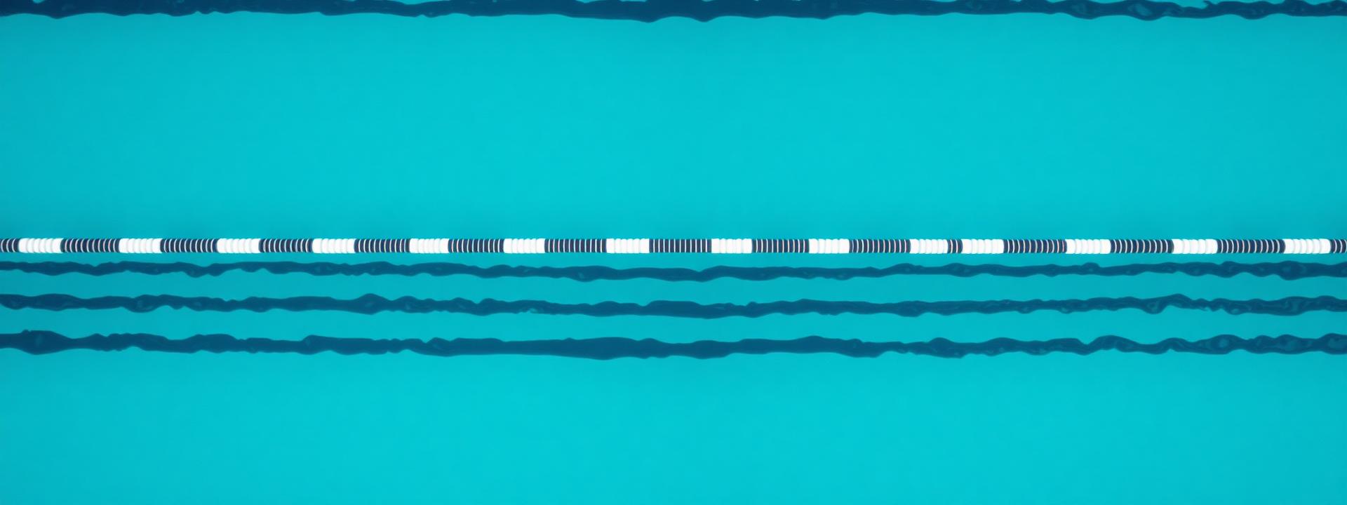 Schwimmbahnen von oben
